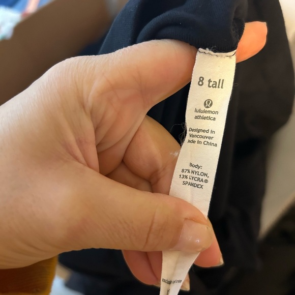 Lululemon Black Wide Leg Drawstring Pants - Picture 3 of 6